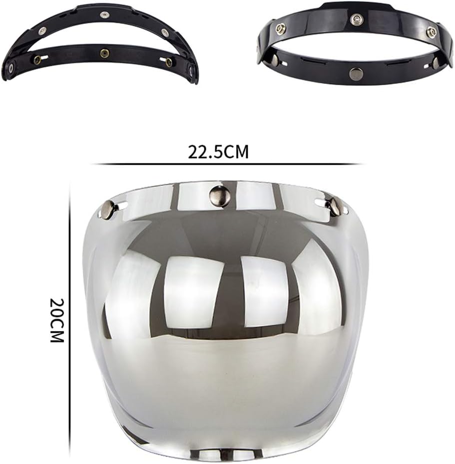 Jethelm Visier Motorrad-Sturzhelm Blase Visier Blase Schild Motorrad Helme Accessorie