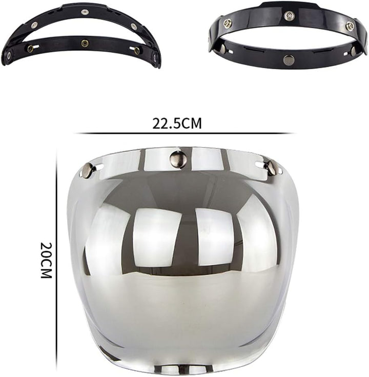 Jethelm Visier Motorrad-Sturzhelm Blase Visier Blase Schild Motorrad Helme Accessorie