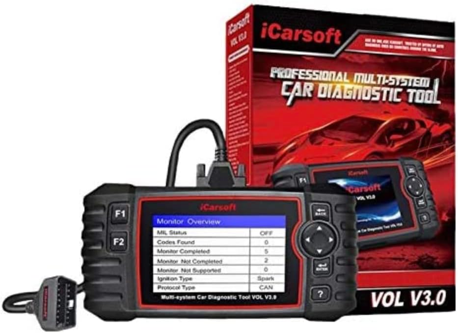 iCarsoft VOL V3.0 – Professionelles Diagnosegerät für Autos, kompatibel mit Volvo und Saab