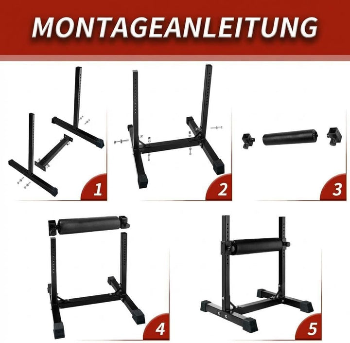 Verstellbarer Bulgarian Split Squat Ständer – Einbein-Kniebeugen Trainer Für Home Gym, Heavy Duty St