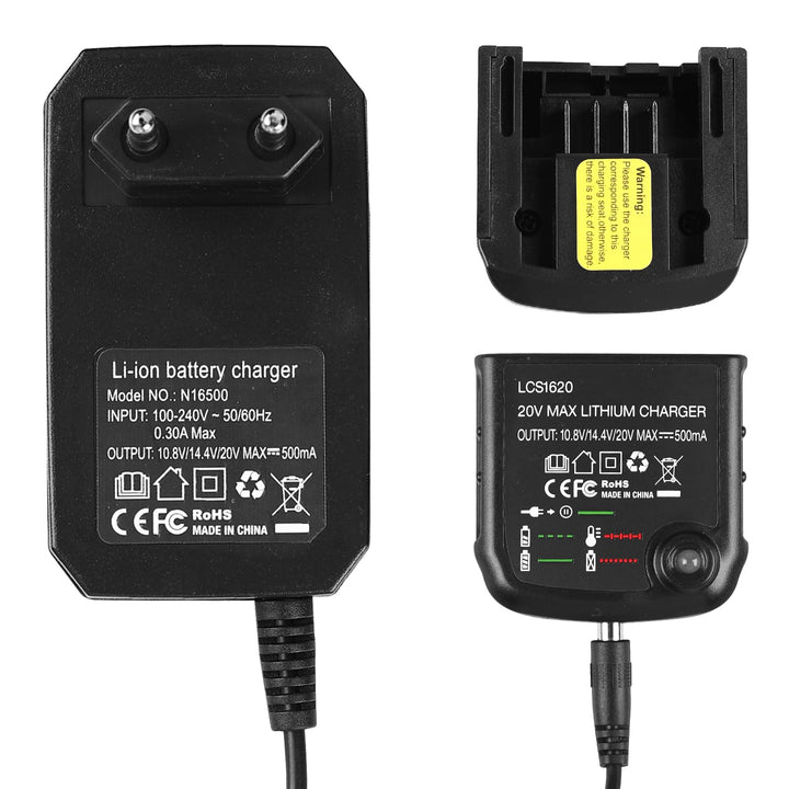 Ladegerät Kompatibel mit Black & Decker 10,8 V 14,4 V 18 V 20 V Serise, WIYETY Ladegerät für Black &