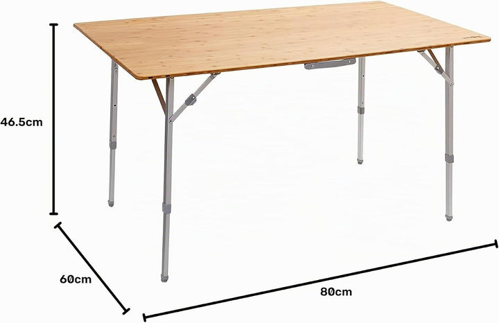BRUNNER Klapptisch für den Aussenbereich, für Picknick, Camping, Garten, Terrasse - aus Aluminium, m