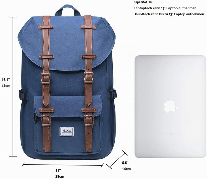 KAUKKO Ep5 Rucksack Daypack Unisex Einheitsgrösse Blau-7., Einheitsgrösse Blau-7.
