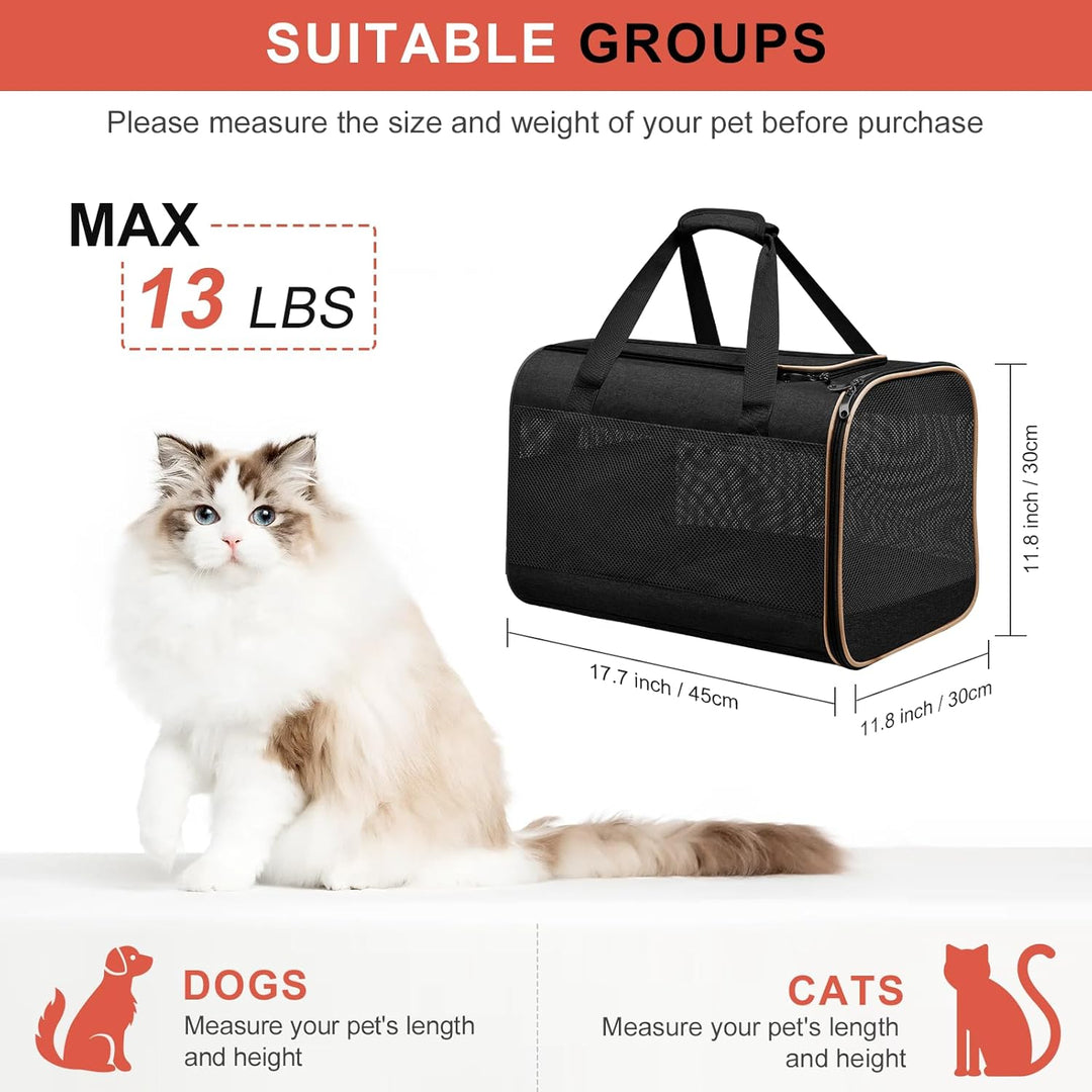 Cinnani hundetasche, hunde transporttasche Umhängetasche, ideal für Reisen, robust, langlebig, aus h