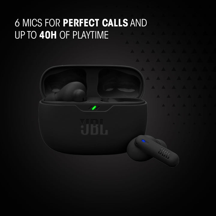 JBL Wave Beam 2, Kabellose Bluetooth-In-Ear-Kopfhörer mit Noise-Cancelling, 40 h Wiedergabezeit, JBL