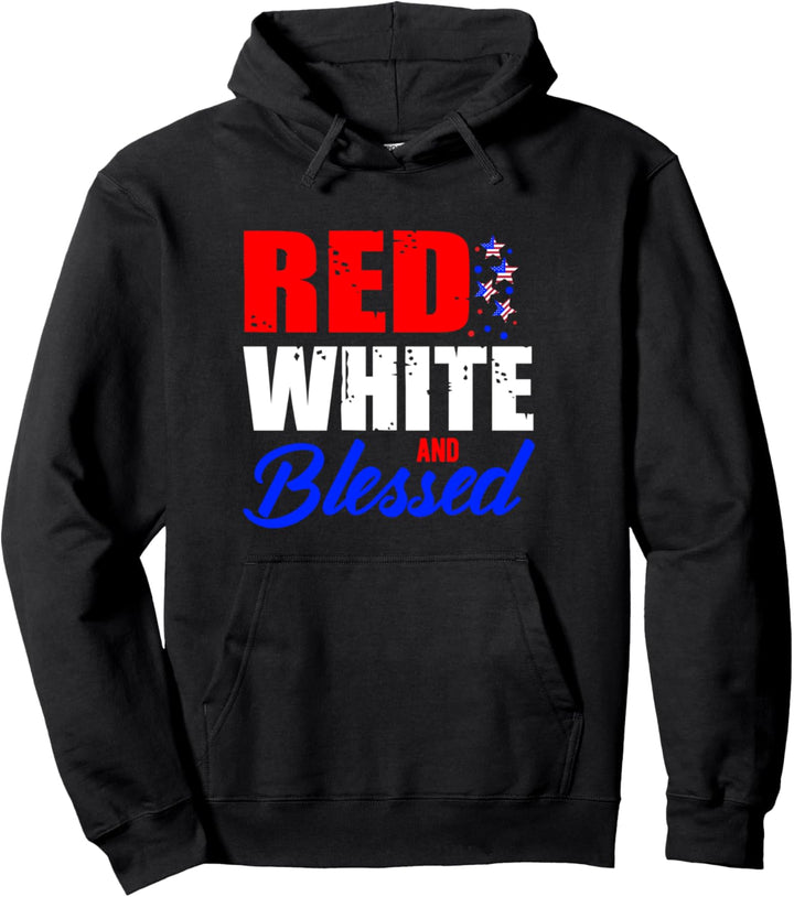 America 4th of July Pullover Hoodie