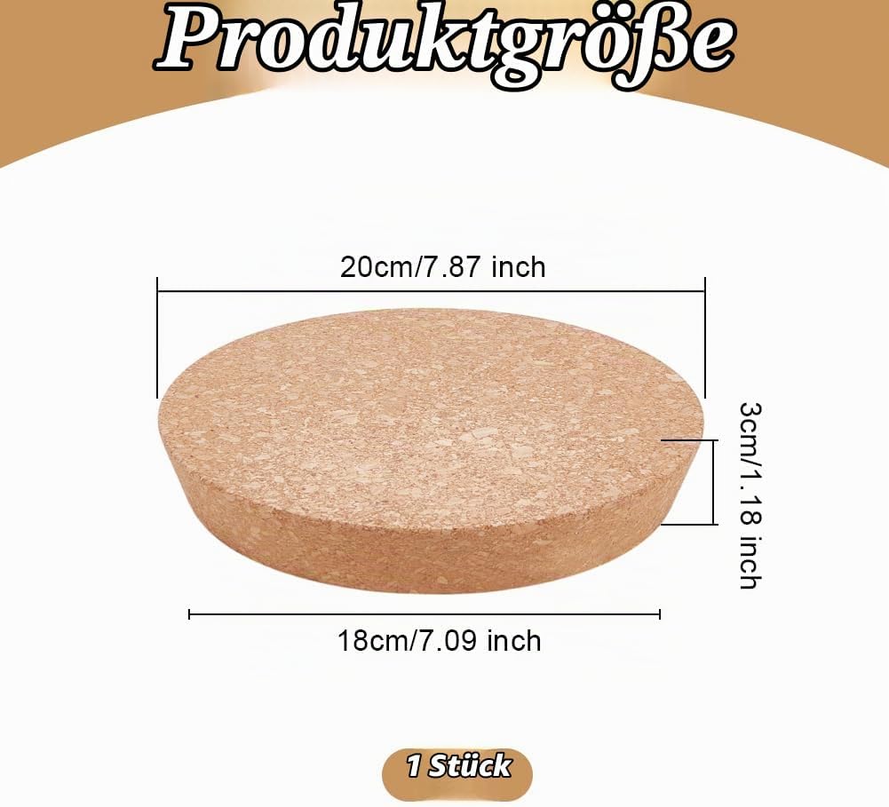 OLYCRAFT Grosse Korken Flaschendeckel Aus Holz 18~20cm Konische Korken Deckel Für Einmachgläser Koni