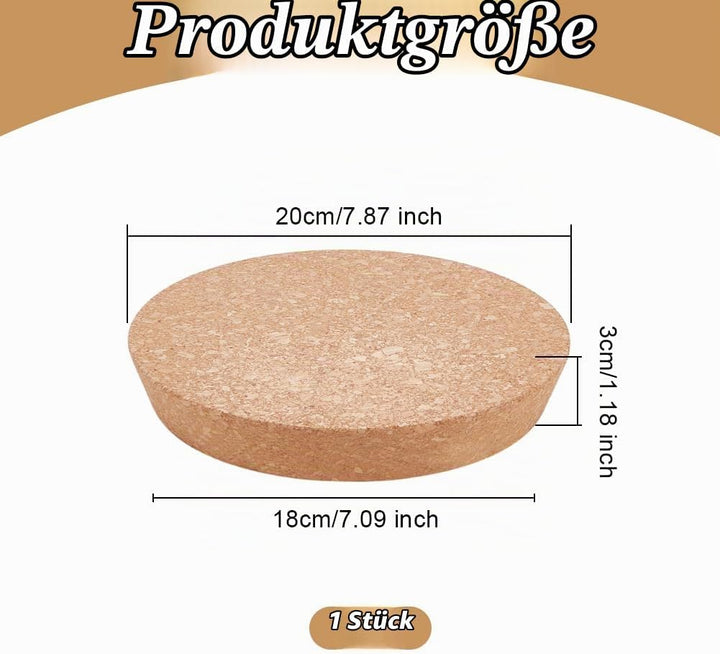 OLYCRAFT Grosse Korken Flaschendeckel Aus Holz 18~20cm Konische Korken Deckel Für Einmachgläser Koni