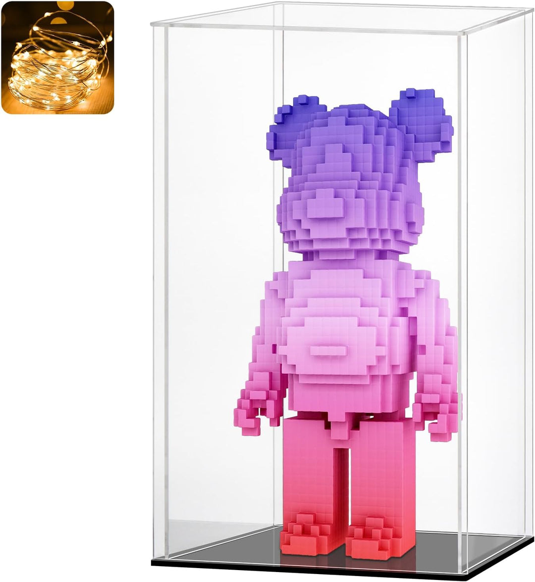 LANSCOERY Acryl Vitrine Selbstmontage Showcase Display case Schaukasten Boxen für Spielzeug Modell S