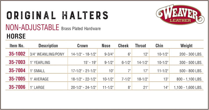 Weaver Leather, nicht verstellbares Halfter Violett Large Horse, Violett Large Horse