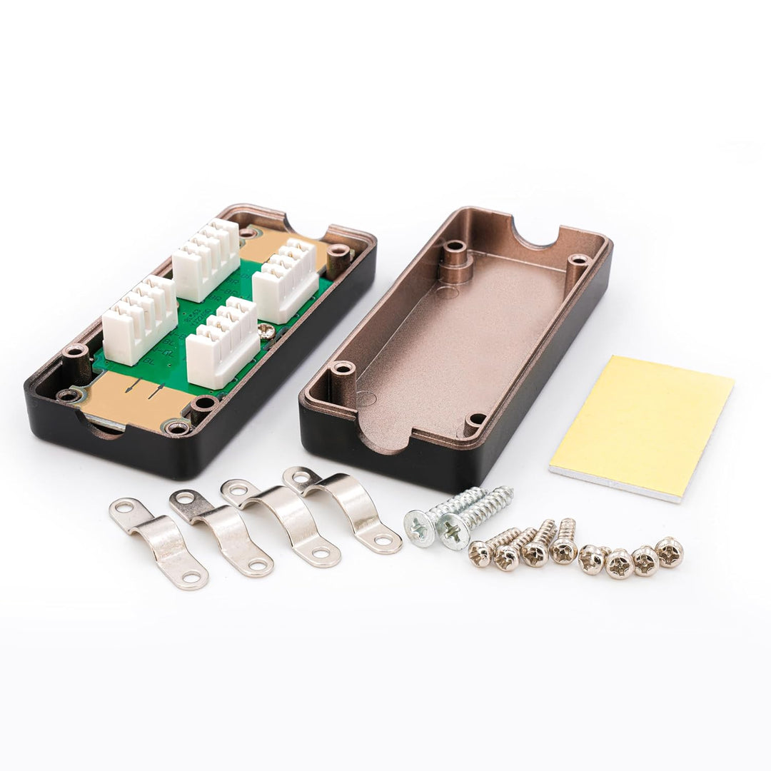 BIGtec CAT.7 LSA Verbinder 5 Stück Connection Box für Verlegekabel Netzwerkkabel Verbindungsmodul Ve