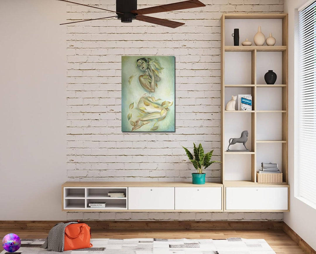 Original Ölgemälde Frau Akt in Öl Unikat - Aktbild Moderne Kunst Gemälde Wandkunst Home Decor - Aktm