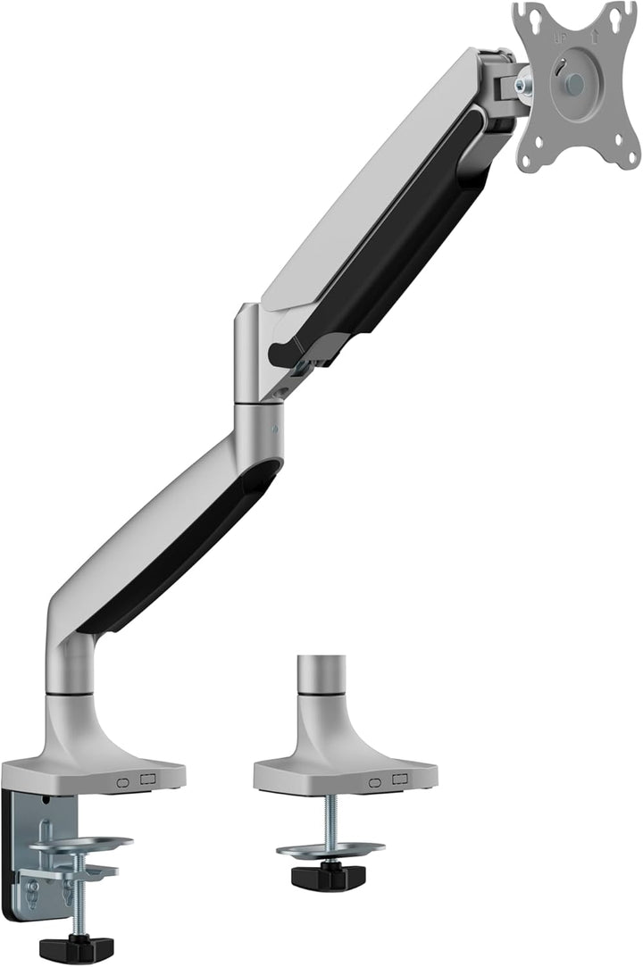 HALTERUNGSPROFI Aluminium Gasdruck Tischhalterung für LED und LCD Monitore bis 45 Zoll VESA 75x75 10