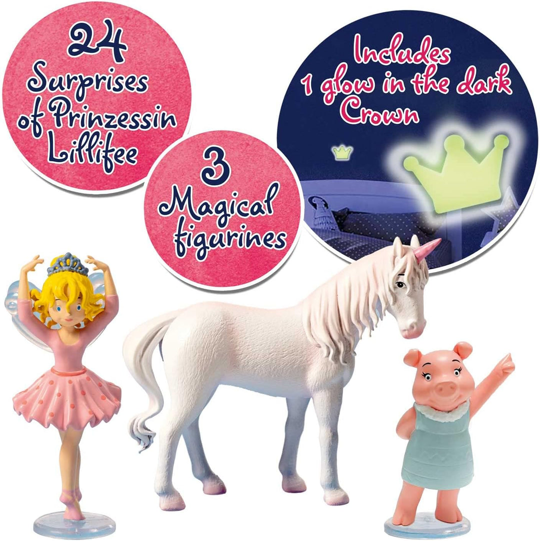 CRAZE Prinzessin Lillifee Adventskalender Kinder - Spielzeug Adventskalender Mädchen mit Prinzessin