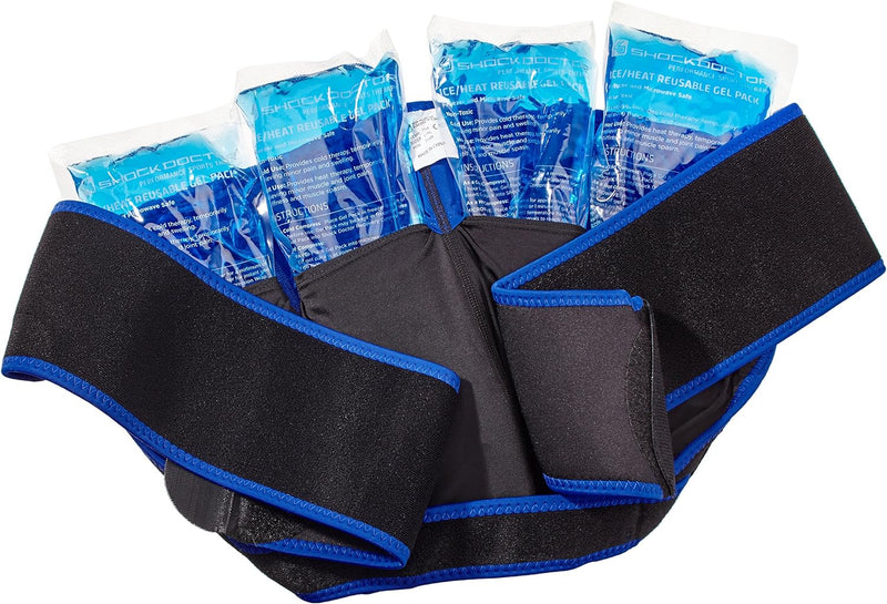 ShockDoctor Erwachsene Ice Recovery Kompression Schulter Bandage S/M Schwarz, S/M Schwarz