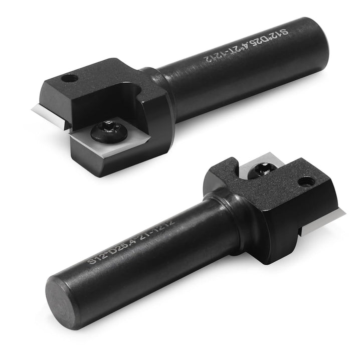 Trvoxviq 2 Flöten Planfräser 12mm Schaft 25.4mm Schnittdurchmesser Hobelfräser mit Wendeplatten Plan