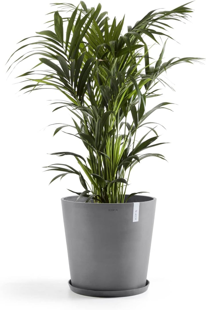 ECOPOTS Blumentopf Amsterdam Hell Grau - Durchmesser Ø 60 cm rund gross - Pflanzentopf aus Recycling