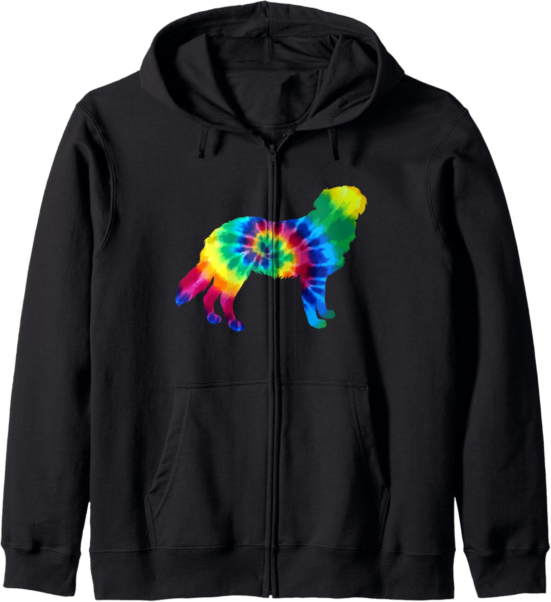 Golden Retriever Tie Dye Vintage Hippie Hund Kapuzenjacke