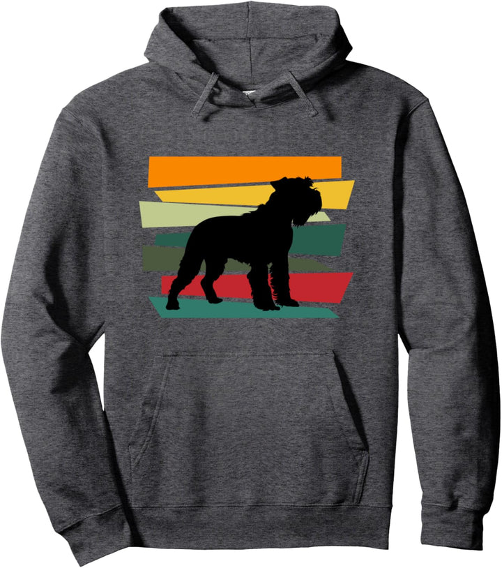 Retro Schnauzer Hund Mini Schnauzer Pullover Hoodie