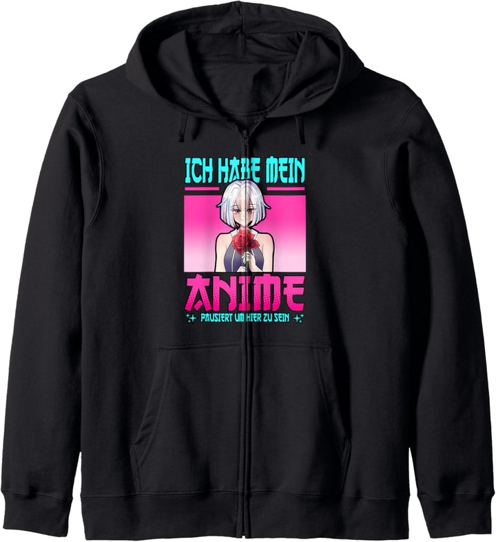 Ich habe mein Anime pausiert um hier zu sein Spruch Kapuzenjacke
