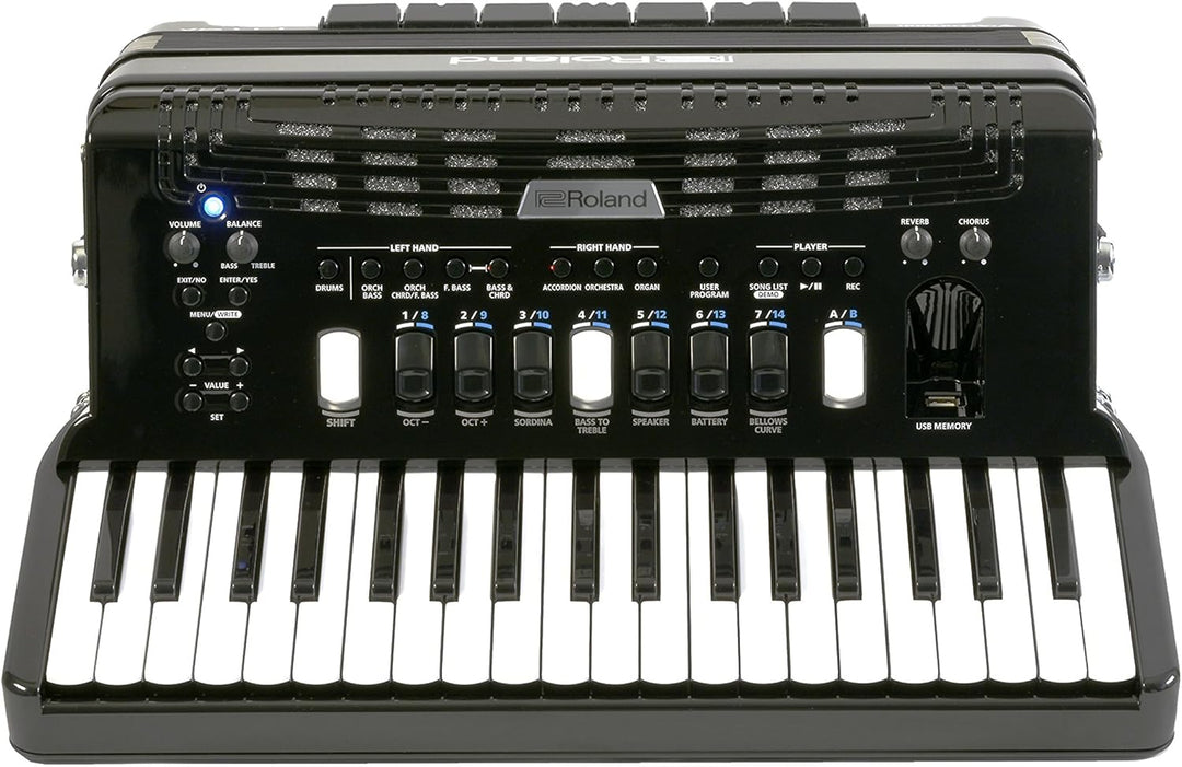Roland V-Accordion (Black with Keys) (FR-4X BK)