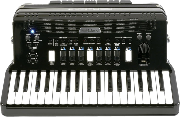 Roland V-Accordion (Black with Keys) (FR-4X BK)