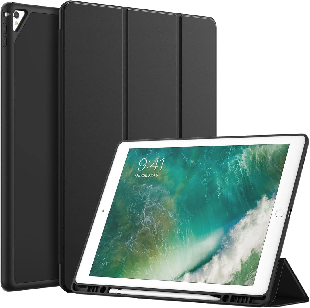 JETech Hülle für iPad Pro 12,9 Zoll (Modell 2015/2017, 1./2. Generation) mit Stifthalter, Dünne Tabl