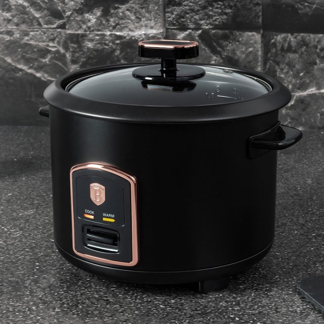 Berlinger Haus Reiskocher 1,8 Liter Black Rose Collection | Elegant, leistungsstark und einfach zu b