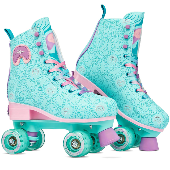RAVEN Rollschuhe Roller Skates für Kinder Erwachsene Mädchen Damen verstellbar 39-42 (25-26,5cm) Pav