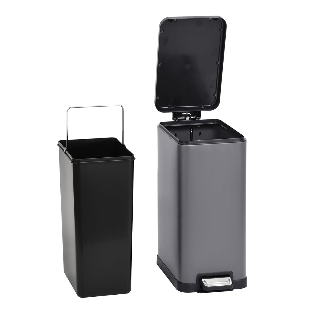 SVITA STM15 Mülleimer Treteimer Tretmülleimer Abfalleimer 15l inkl. Inneneimer Softclose-Deckel Fuss