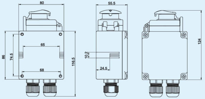 Maschinenschalter mit Schütz DZ08-7 230V/400V - Baugleich KOA8 230V, 230V