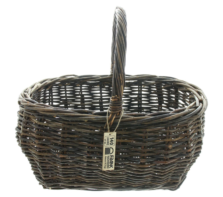 FRANK FLECHTWAREN Einkaufskorb Salice, Vollweide Masse: 46 x 35 x 22 cm, GH 39 cm, toller Begleiter,