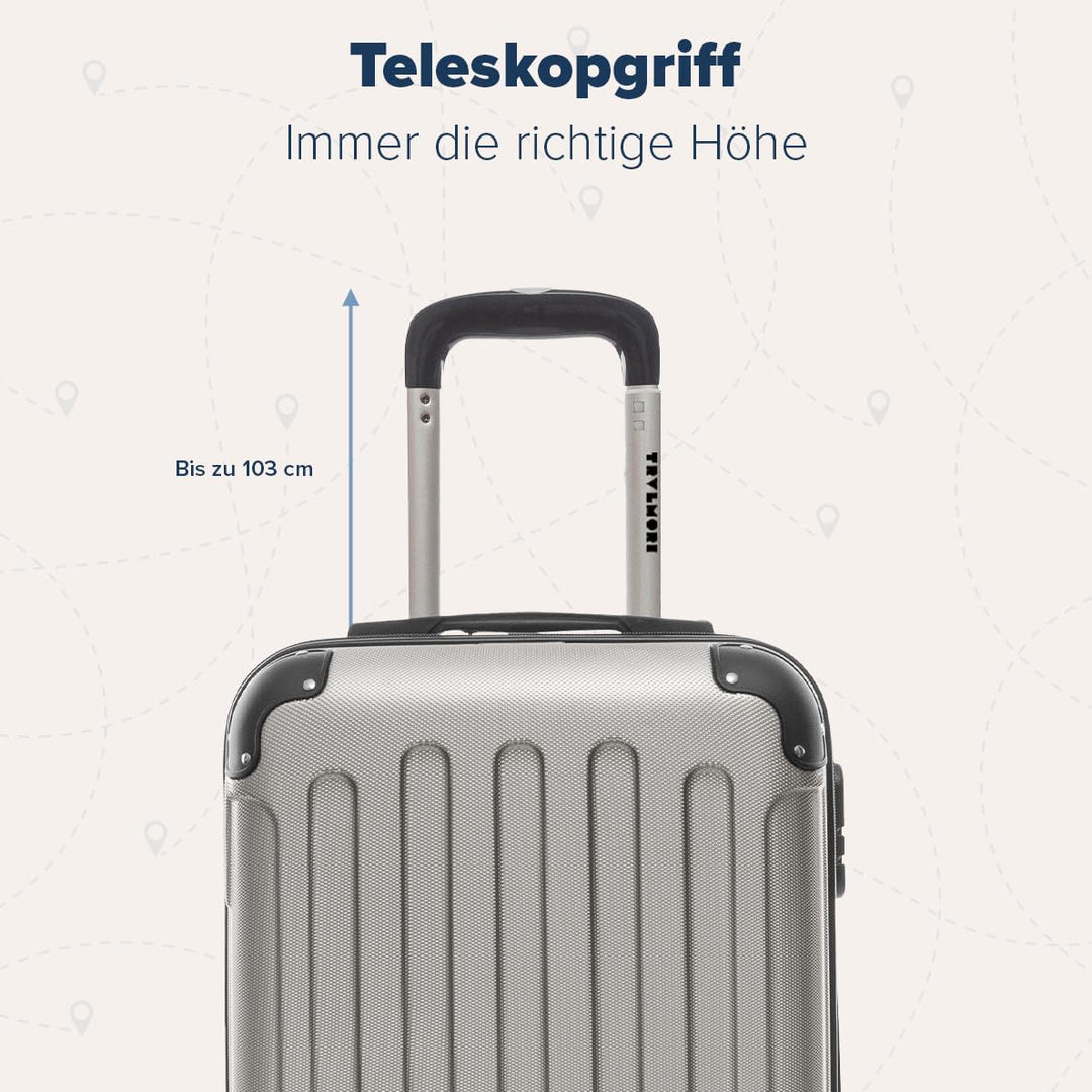 TRVLMORE Handgepäck Koffer 55x40x20cm, Koffer & Trolleys, Reisekoffer mit Rollen, Handgepäck Trolley