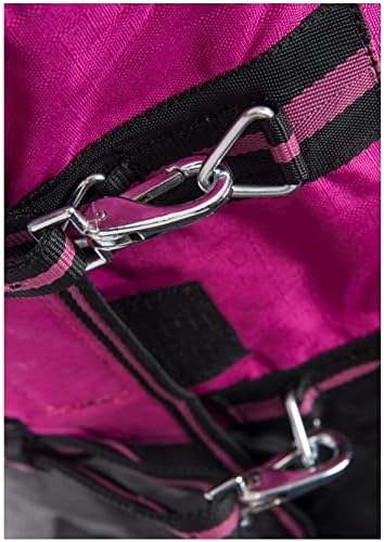 RL24 - Winterdecke 300g Füllung 600D BASICLINE pink/schwarz 95cm Pink/Schwarz (Altes Modell) 95cm (3
