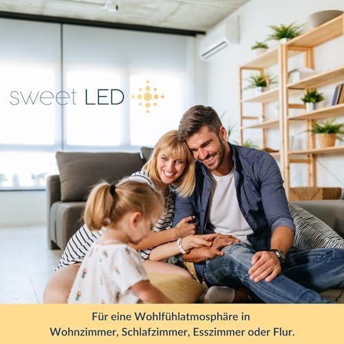 Sweet Led Einbaustrahler dimmbar flach deckenspots 420 Lumen aus metal Einbauspot eckig 5W warmweiss