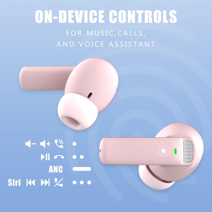 YATWIN Bluetooth Kopfhörer In Ear, Kopfhörer Kabellos Bluetooth 5.3 mit ENC HD Anruf, Kabellosem Lad