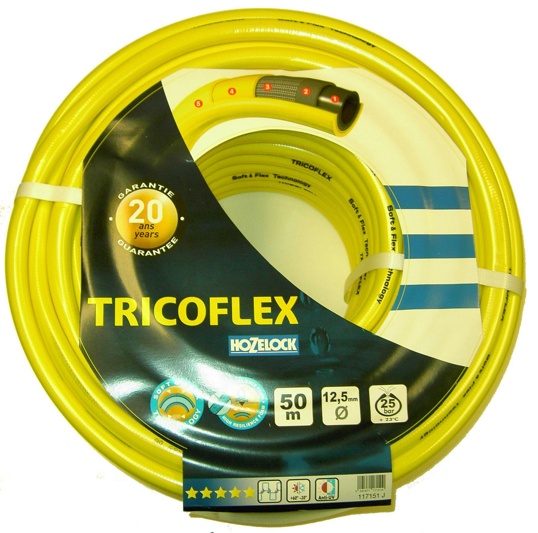 Tricoflex 00110216 Wasserschlauch 1,3 cm (12,5 mm) 50 m Rolle gelb 12,5 mm 50 m, 12,5 mm 50 m