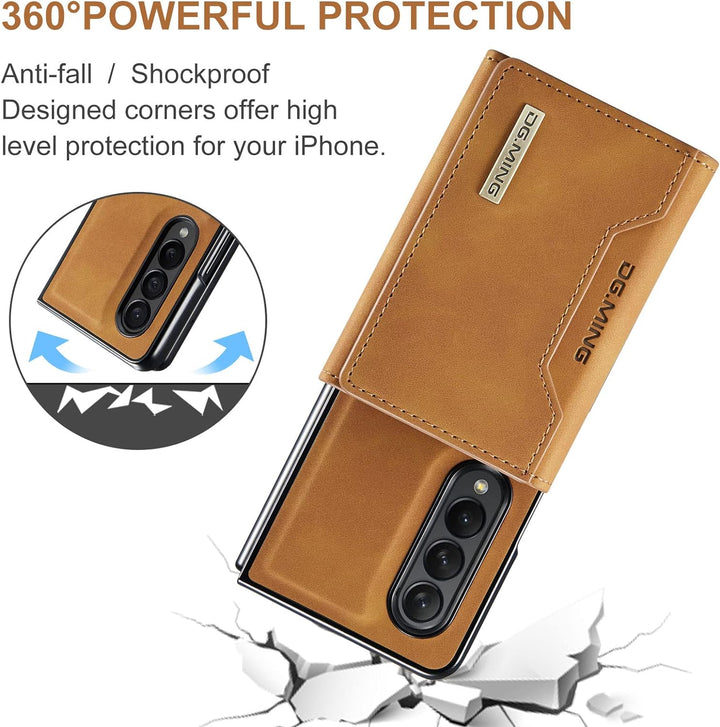 UDBKKDX 2 in 1 Handyhülle für Samsung Galaxy Z Fold 5, abnehmbare Brieftasche und magnetische Adsorp