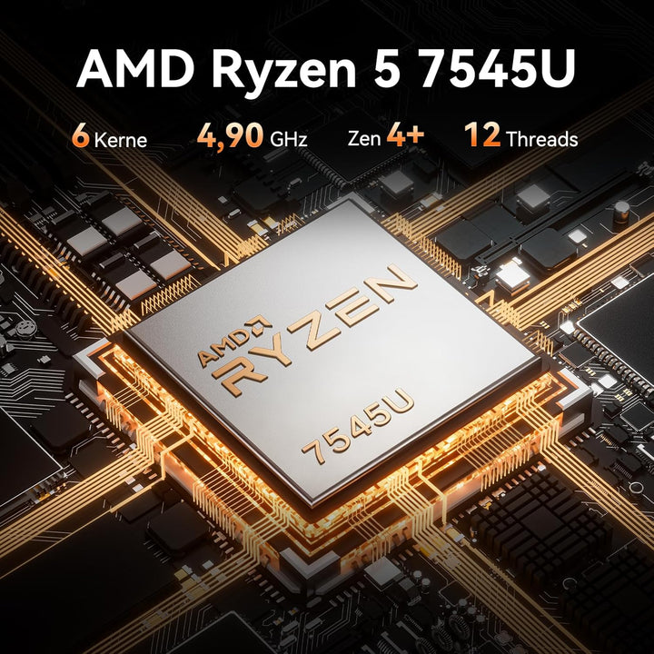 GEEKOM A7 Mini PC, AMD Ryzen 9 7940HS Mini PC Windows 11 Pro (8 Kerne 16 Threads, bis zu 5,2 GHz) 32
