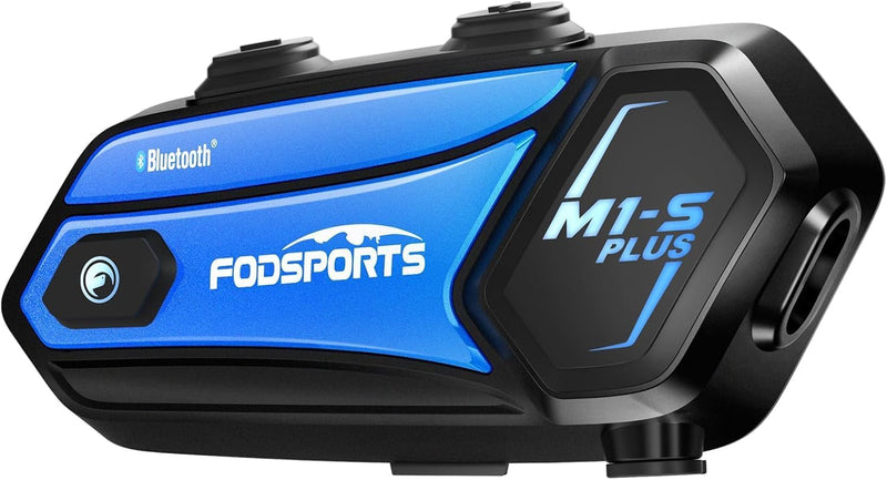 Fodsports M1-S Plus Bluetooth Motorrad Headset, Helm Headset bis zu 10 Fahrer, Universal Motorrad Ko