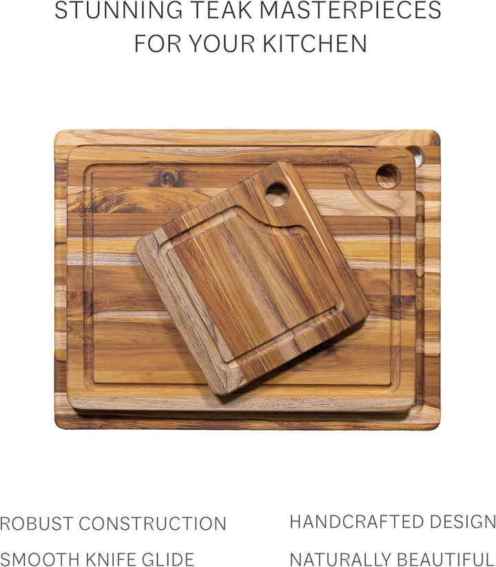 Teakhaus Schneidebrett 41x30,5x1,9cm, Holz, braun, 45x20x15 cm, 45x20x15 cm