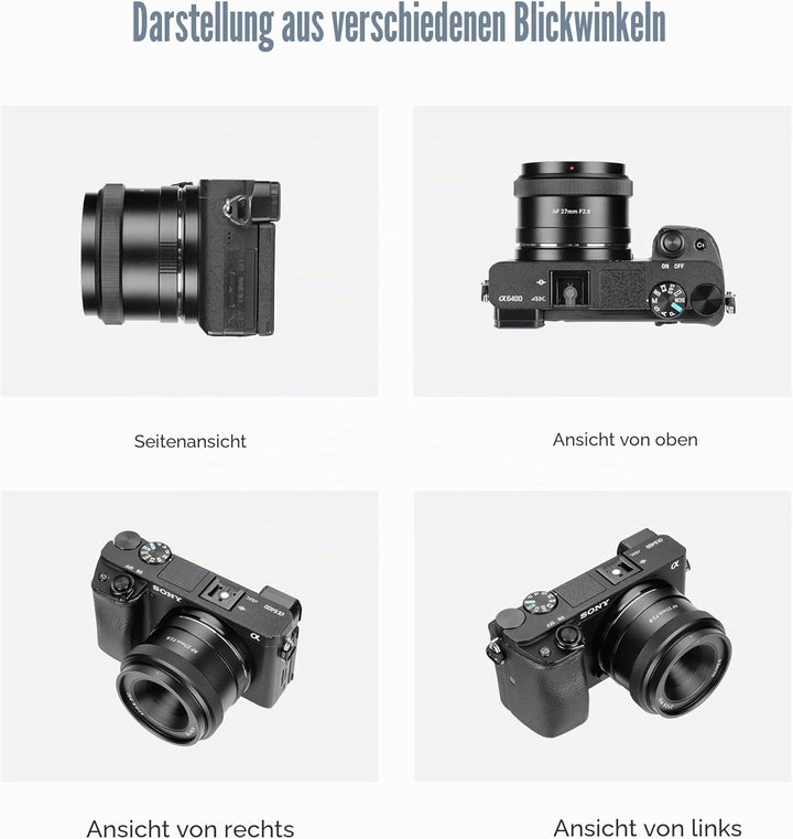 7artisans AutoFocus 27mm F2.8 APS-C Rahmenobjektiv,F2.8 Grosse Blende,Unterstützt Automatische/Manue