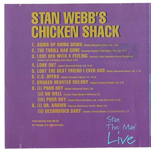 Stan 'The Man' Live (1995), Audio-CD