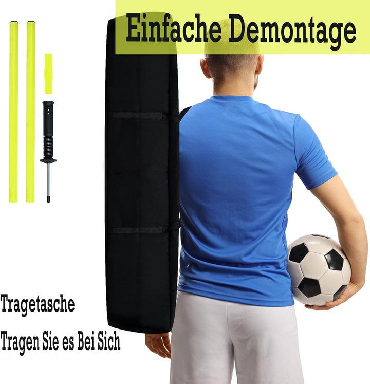 Slalomstangen Fussball Set Slalom Stangen 6er Trainingsstangen Agility Set Für Hunde mit Federgelenk