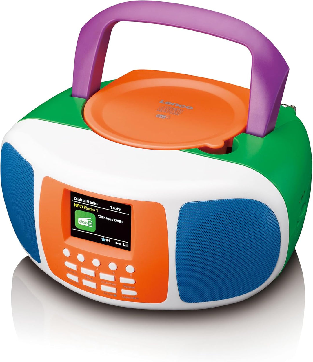 Lenco SCD-861KIDS - Tragbares DAB+/FM-Radio für Kinder mit Bluetooth® 5.3, CD-Player, Stereo-Sound,