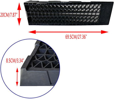 LENJKYYO 1 Paar PKW Auffahrrampen Kunstoff Rampe Extra Flache Plastik Laderampe 2 Rampen Auffahrramp