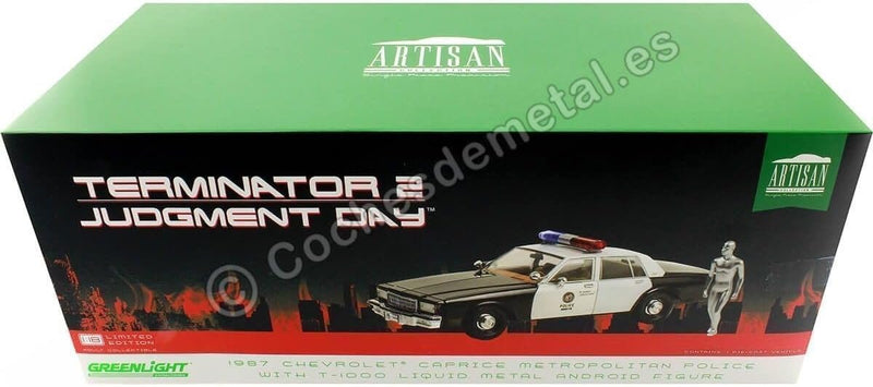 TERMINATOR 2 Chevrolet Caprice Police & T-1000 Flüssigkeit Metal Android - limitierte Auflage - Mass