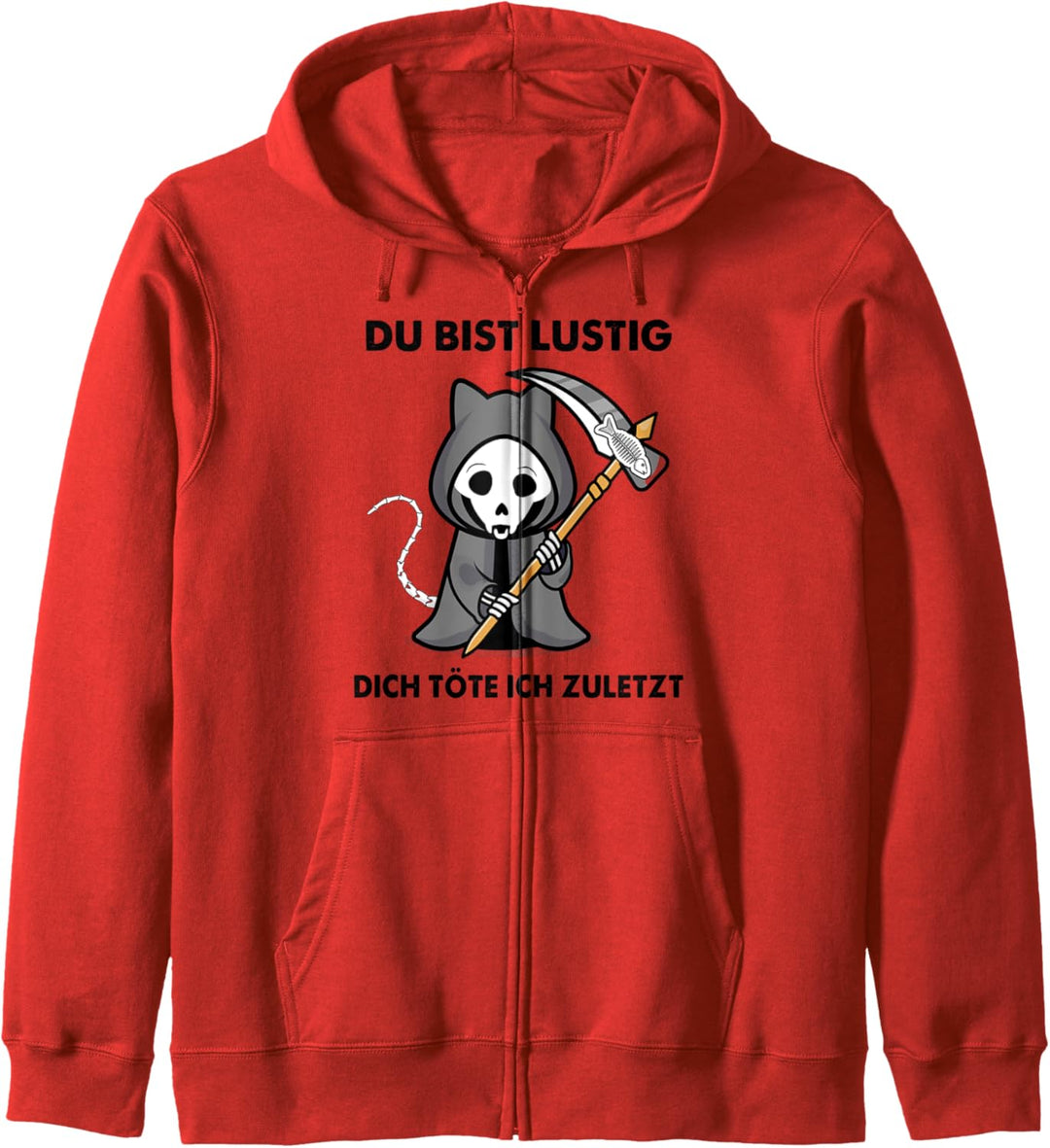 Halloween Katze Du Bist Lustig Dich Töte Ich Zuletzt Kapuzenjacke
