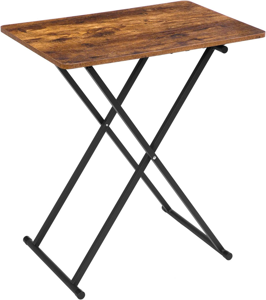 HOOBRO Beistelltisch Klappbar, Extra Gross Sofatisch, verstellbare Höhe Klapptische, 60 x 40 x 60 cm
