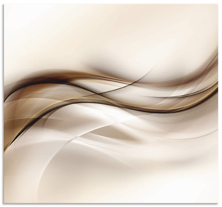 ARTland Spritzschutz Küche aus Alu für Herd Spüle 70x65 cm (BxH) Küchenrückwand mit Motiv Abstrakte